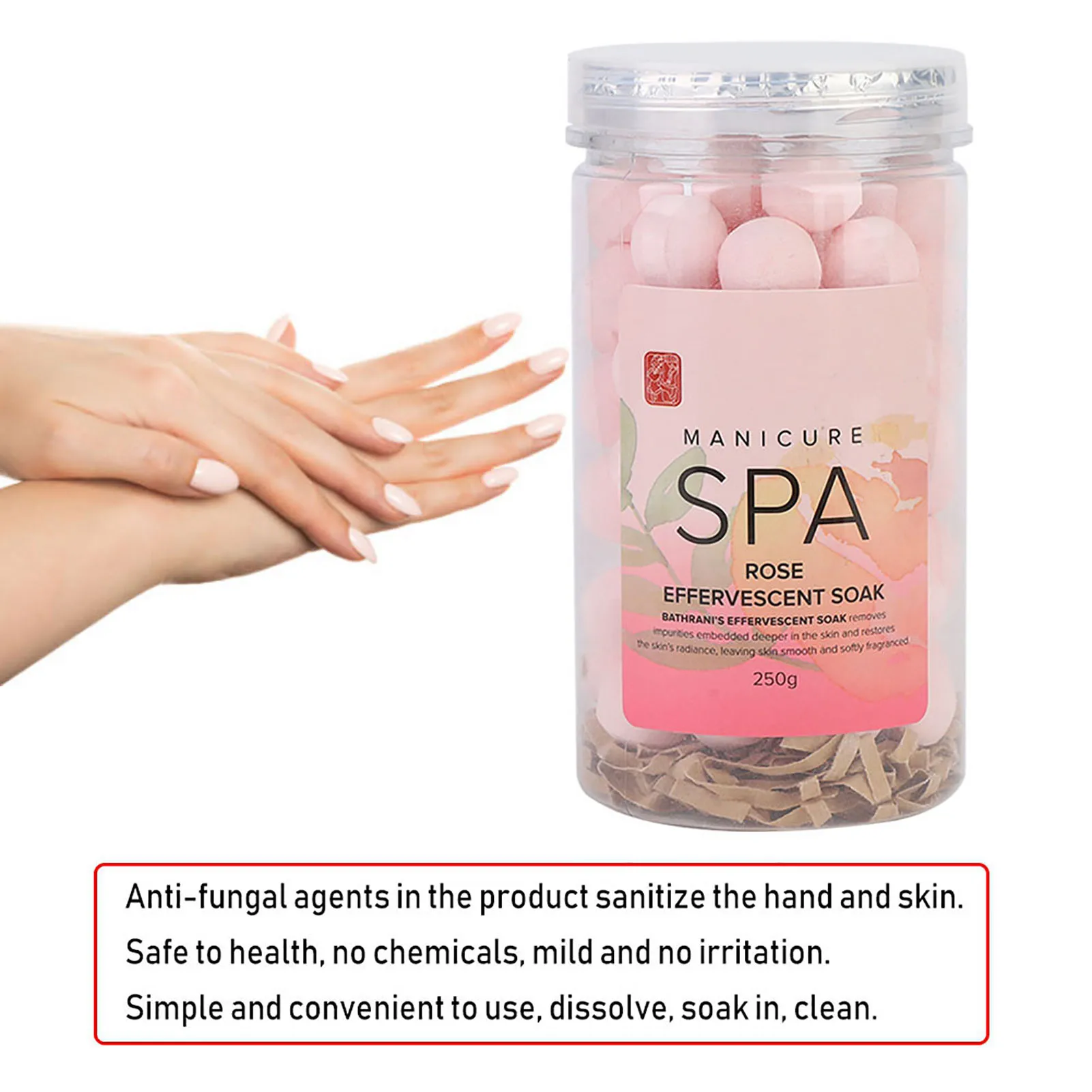 เล็บแต่งเล็บสปาฟู่แช่บอลลบ Dead Skin Cuticles Moisturizing Tender ผิวเล็บสปา Effervescent Soak Ball