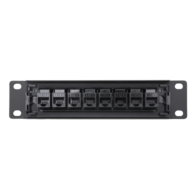 

Delicate Texture-8 Port Straight-Through CAT6 Patch Panel RJ45 Network Cable Adapter Jack Ethernet Distribution Frame