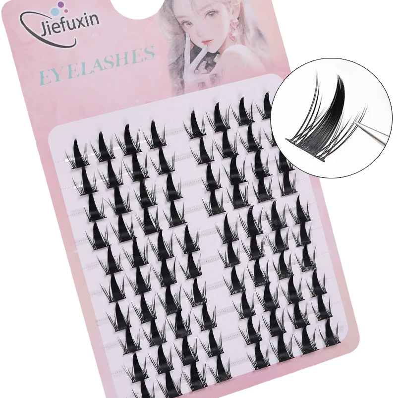 인조 속눈썹 5D 푹신하고 두꺼운 내추럴 컬링 속눈썹 연장 간편한 적용 DIY 애니메이션 눈