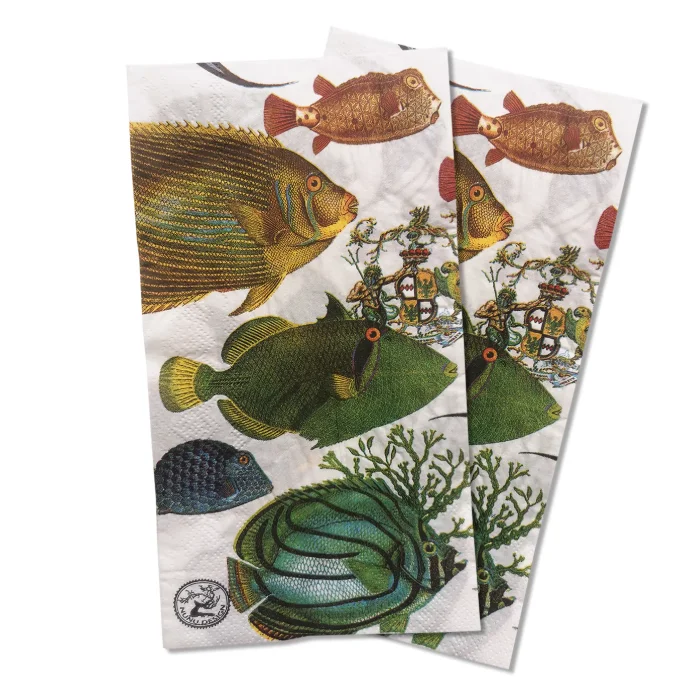 Servilleta de papel vintage decoupage, tejido elegante, pez, caballito de mar, concha, cangrejo, ancla, estrella coral, boda, fiesta, decoración del hogar, 15