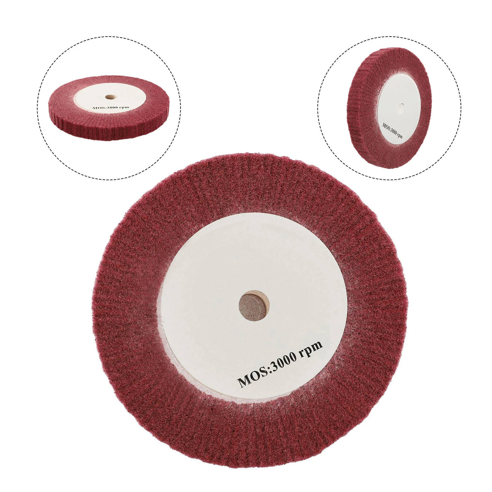 

Polishing Wheel 320 Grit Nylon Fleece Polishing Wheel Disc Perfect for Curves Contours and Hard to Reach Areas