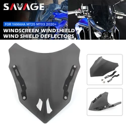 For YAMAHA MT25 MT03 2021 2022 2023 Windshield Windscreen MT-25 MT-03 2020 Motorcycle Accessories Wind Deflector Screen Shield