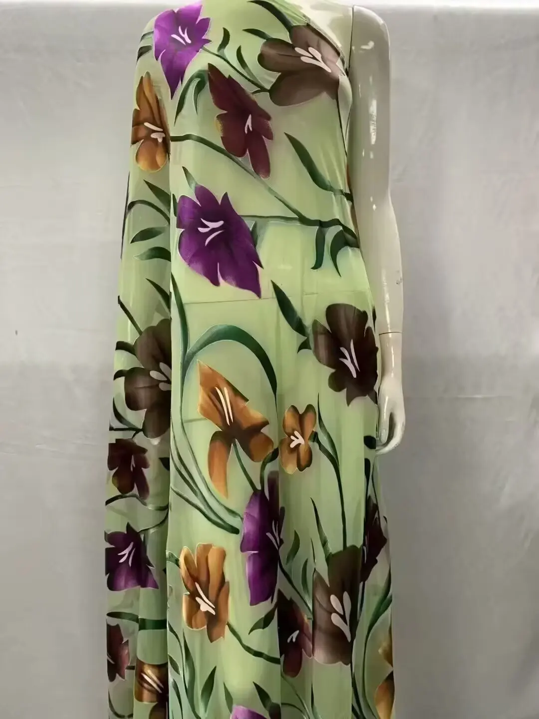 

Luxury African Lace Chiffon Silk Bridal Wedding Lace Fabric Nigerian Tulle Lace For Women Wedding Dress