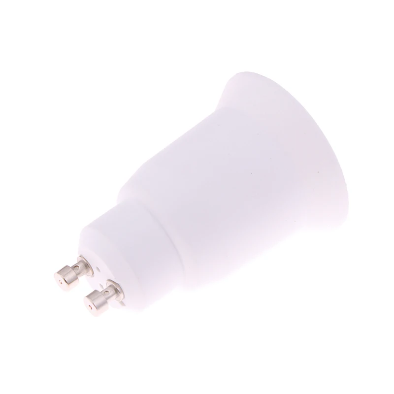 White GU10 To E27 LED Light Bulb Adapter Lamp Holder Converter Socket Light Bulb Lamp Holder Adapter Plug PBT Material