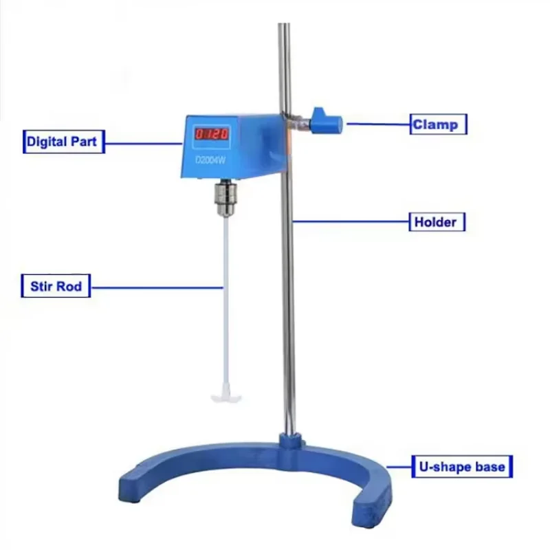 Laboratory 40 Liters Overhead Stirrer Mixer Chemical Mixing Overhead Stirrer