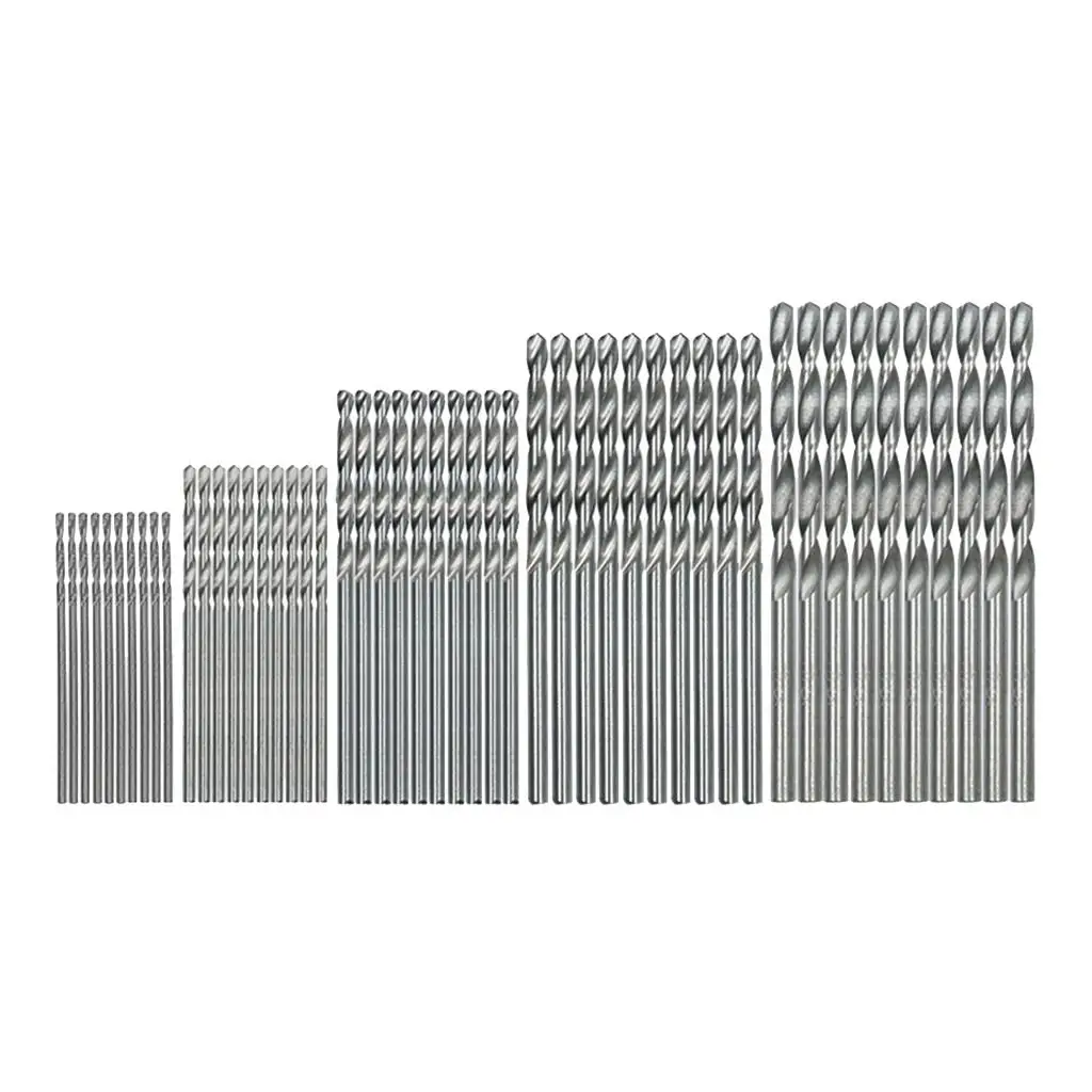 Taladro HSS multifunción de 50 piezas, 1/1, 5/2/2, 5/3mm, apto para herramientas rotativas