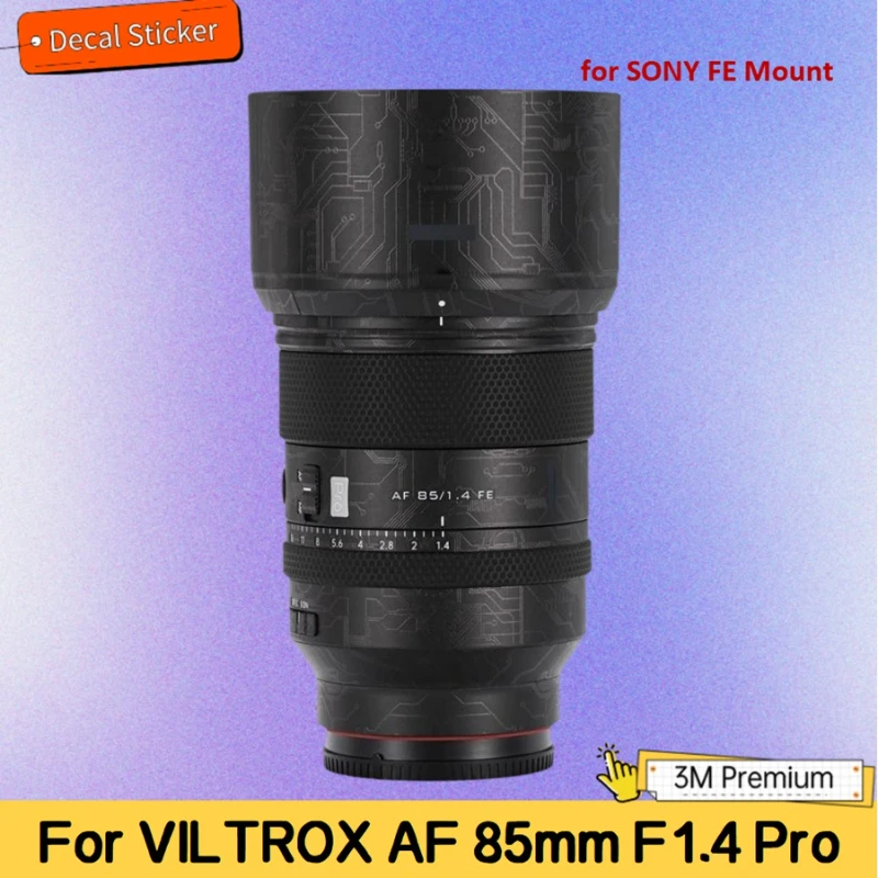 For VILTROX AF 85mm F1.4 Pro for SONY FE Mount Lens Sticker Protective Skin Decal Vinyl Wrap Film Anti-Scratch Protector Coat