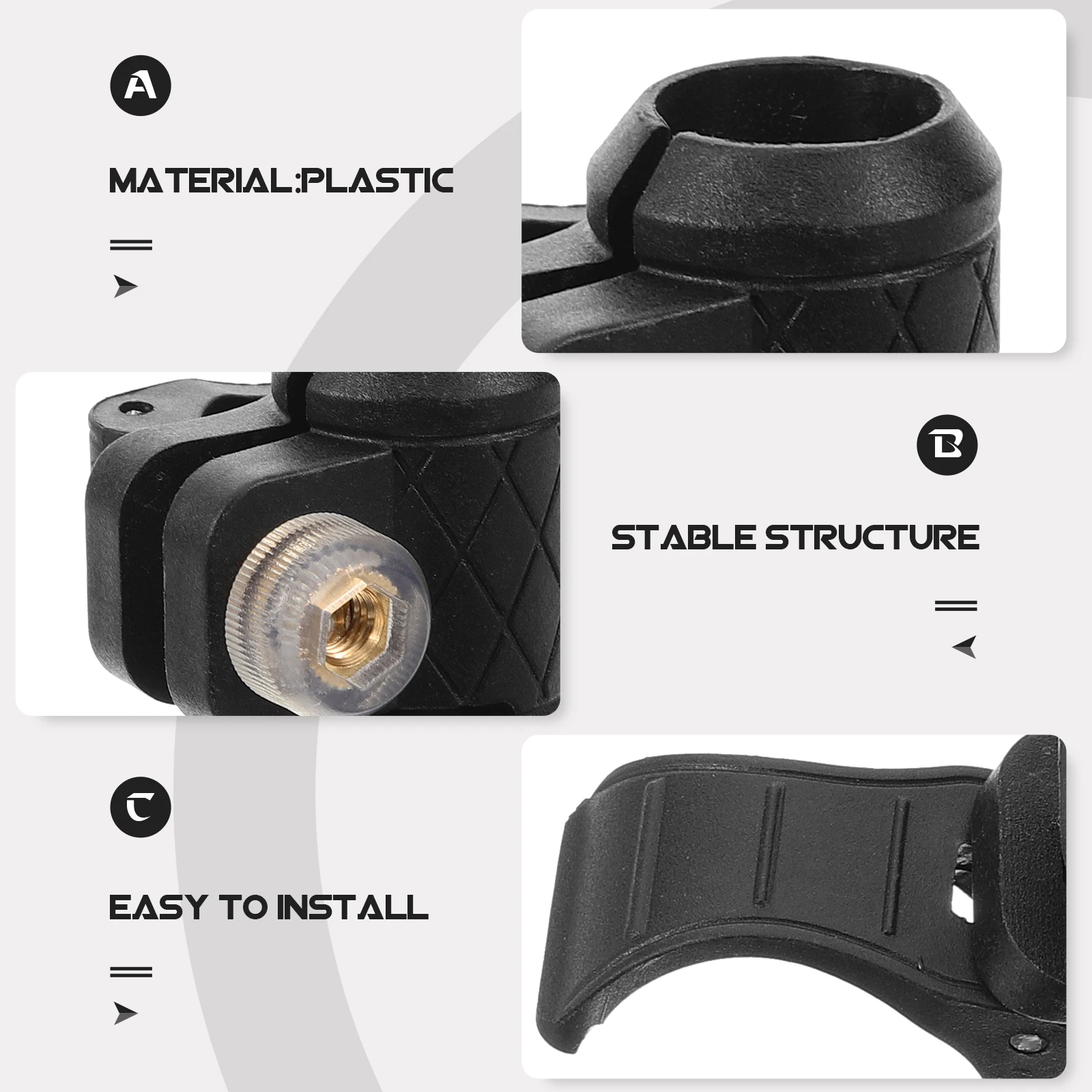 

Hiking Pole External Lock Accessories Walking Stick Climbing Holder Cane Plastic Bolt Trekking Fastener Clip