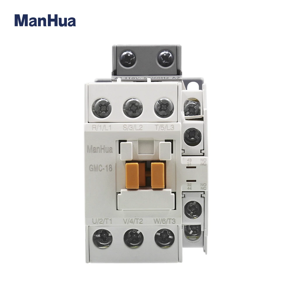 ManHua 3P GMC-18 220VAC 18A Electrical Magnetic Contactor Three Phase For Protect Home Improvement And Electrical Equipment