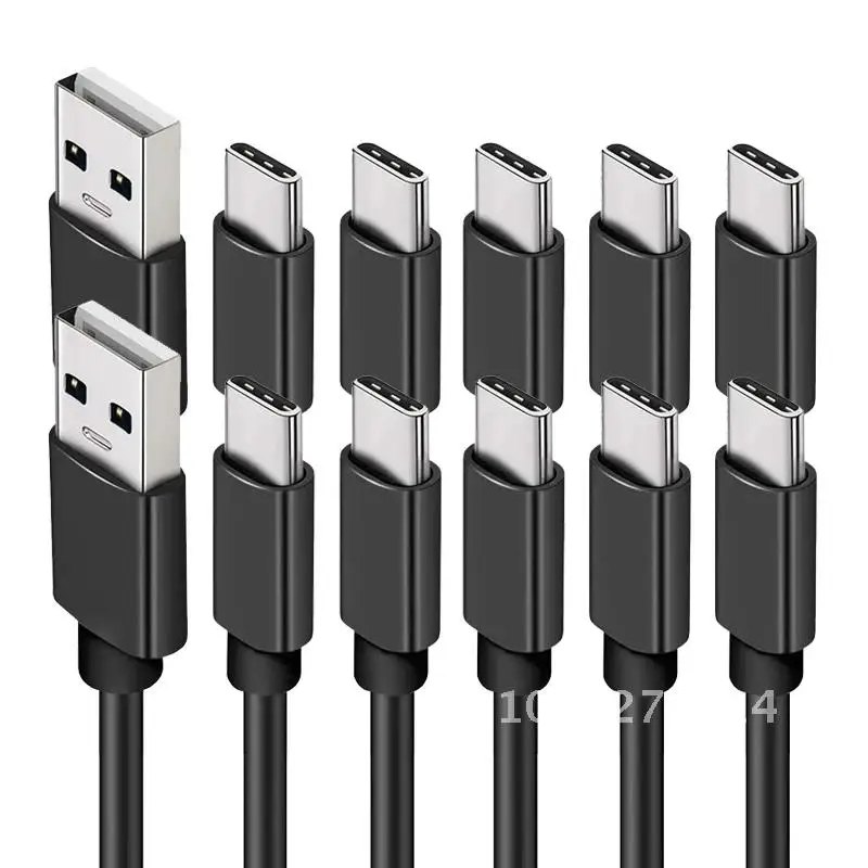 10-Pack Fast Charger Cord USB Type C Cable 3A for Samsung Galaxy S21 S20 S8 S9 S10 Note 9 8 Google Pixel 2 3 XL LG G7 V20 V30