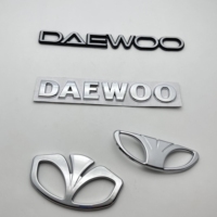 1pcs ABS DAEWOO Letters Stickers ForDaewoo Matiz Lanos T150 Kalos Lacetti Car Rear Or Front Badge Emblem Styling Car Accessorie