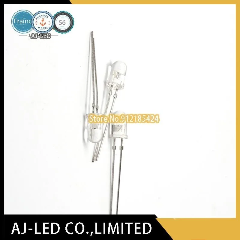 50pcs/lot HS5100 infrared emission tube, wavelength 940nm, light-emitting diode 5MM new