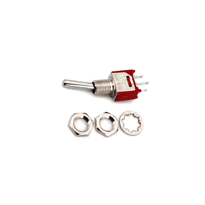 

5Pcs SH TS-4 Series 3Pin SPDT on-on 2-Gears(fixed) Sub-Miniature 5mm Panel Mount Toggle Switch 1.5A/250VAC