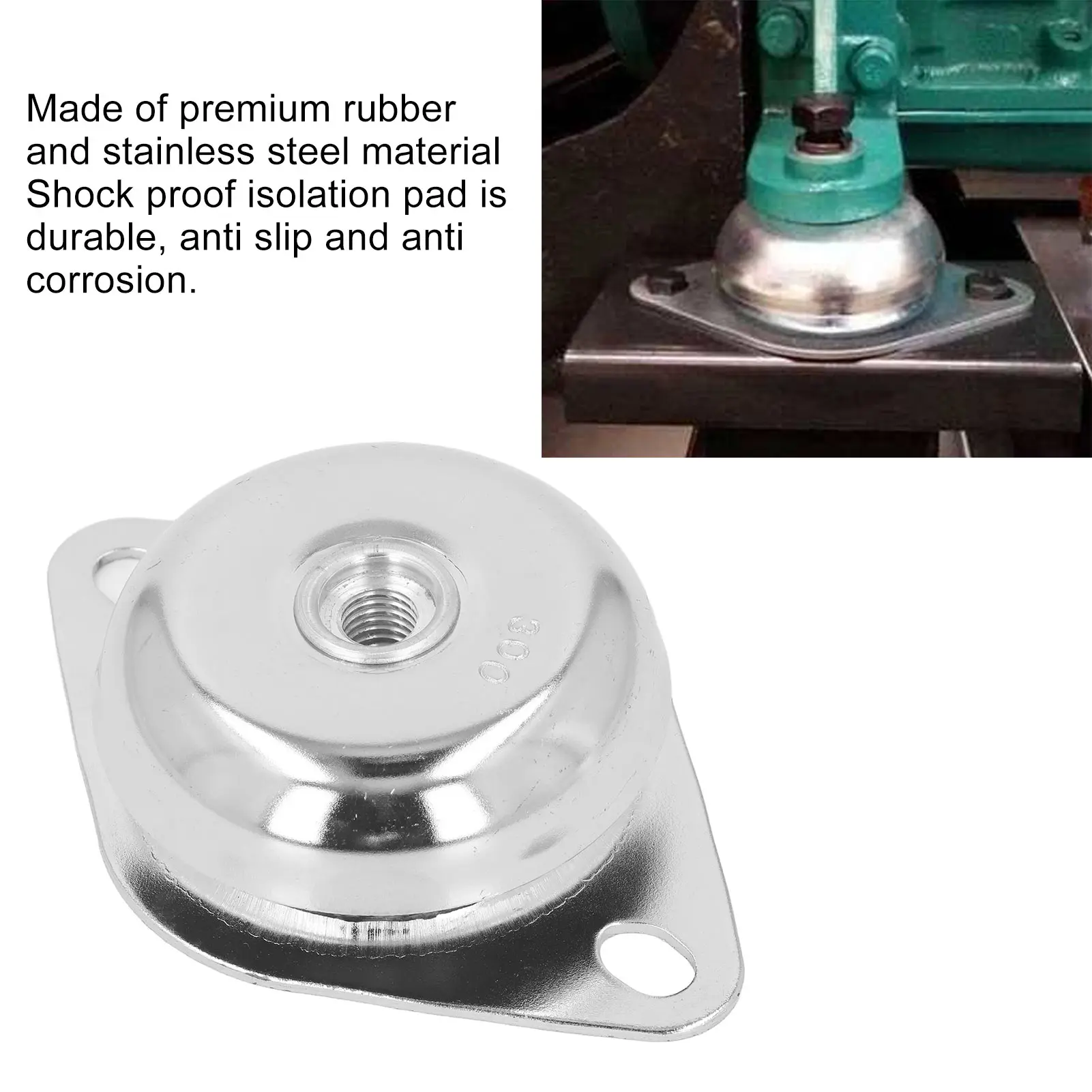 M14 Generator Shock Pad Bowl Shaped Quiet Vibration Reduction Rubber Damping Pad for Air Compressor Cleaning Machines 300kg