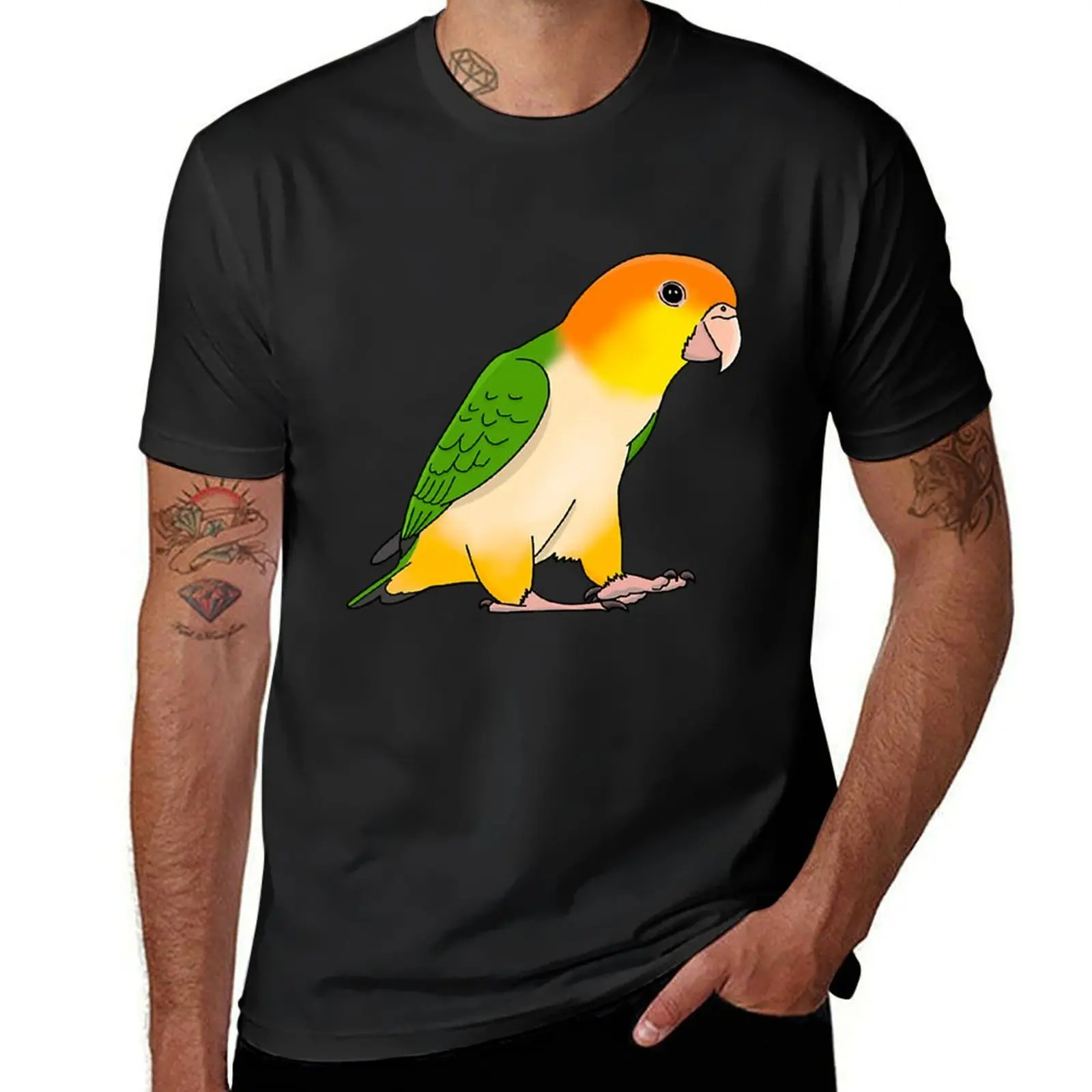 

Cute Caique T-Shirt hippie clothes korean fashion mens workout shirts