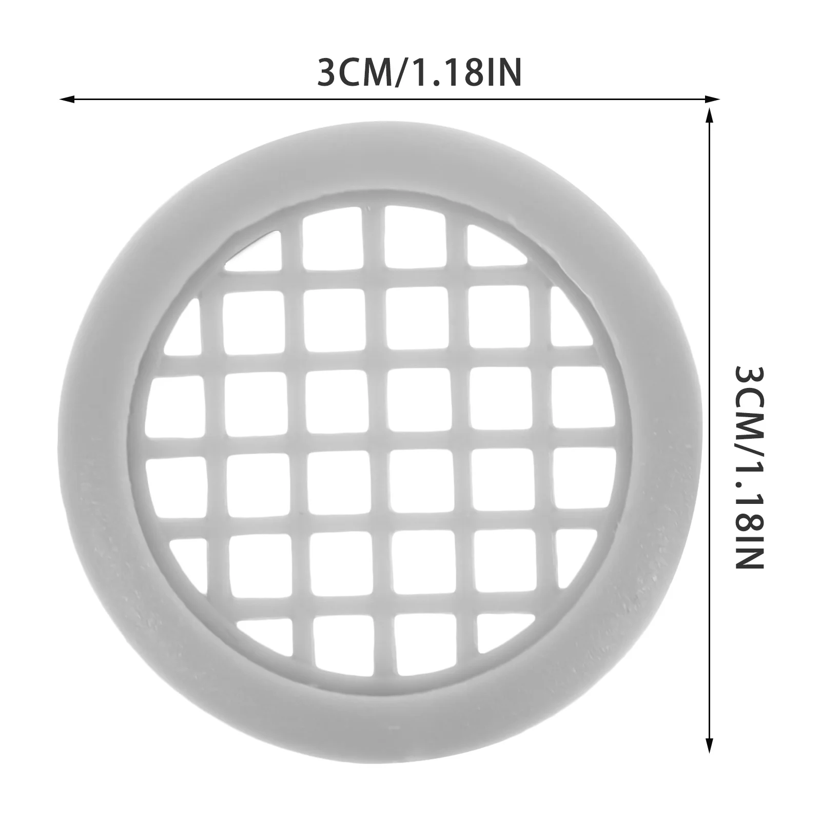 

50pcs Breathable Mesh Cover Round Cabinet Air Vent Decorative Soffit Vent Cover For Kitchen Bathroom Cabinet Accessories