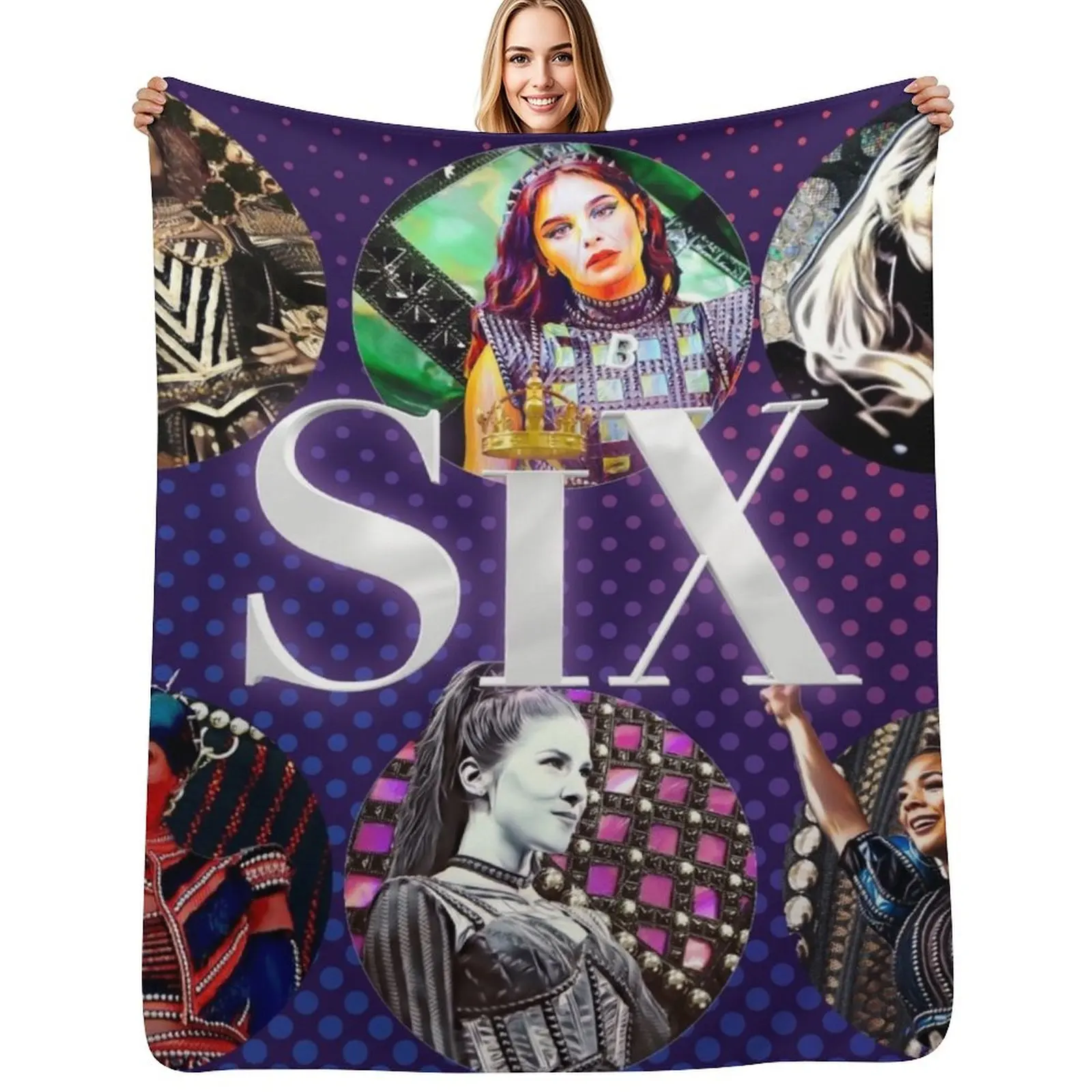 

Six Queens Throw Blanket Travel Quilt Warm valentine gift ideas Blankets