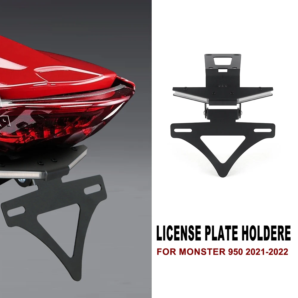 

FOR Ducati Monster 950 2021 2022 Motorcycle CNC Tail Tidy Fender Rear Tail Bracket Integrated Turn Signal License Plate Holder