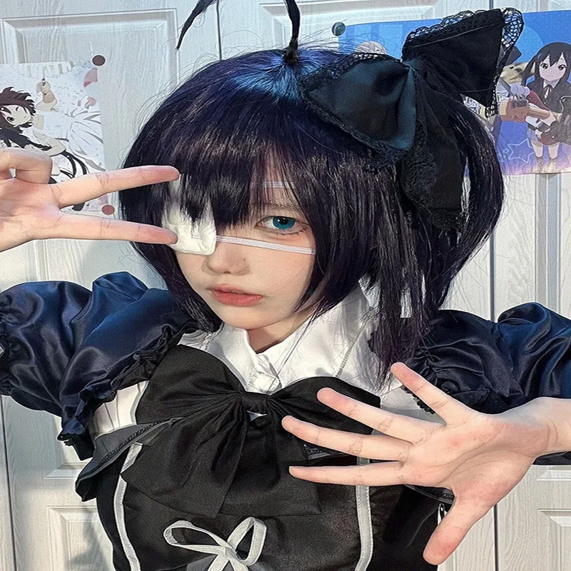 White Lolita Cosplay Eyepatch Soft Single Eye Mask For Anime Costume Accessories Adjustable Halloween Party Prop Gear Tool