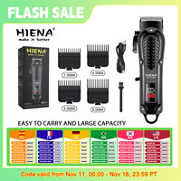 Hiena HYN-212 Electric Hair Clipper UBS Rechargeable Cordless Beard Trimmer Men Powerful Electric Hair Clipper Trimming Tool