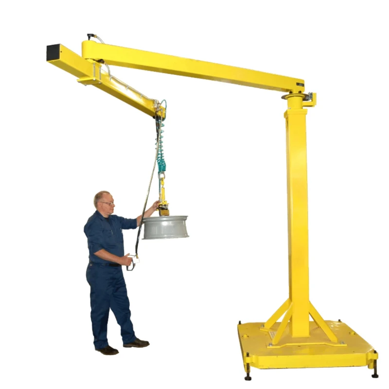 Intelligent Folding Arm Portable Column Jib Crane With Remote Control Industrial Workshop Warehouse Material Lifting Equipment