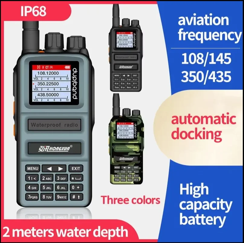 air police scanner walkie talkie walkie full band radio comunicatador ham autoradio mini handy kids amatear FM AM profesional UV