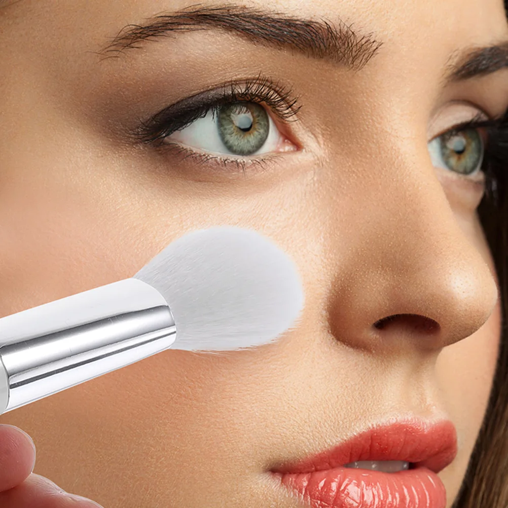 

4pcs Soft White Double Head Blush Brushes for Nose Contouring Shadow Makeup Portable Fine Workmanship Women Gifts