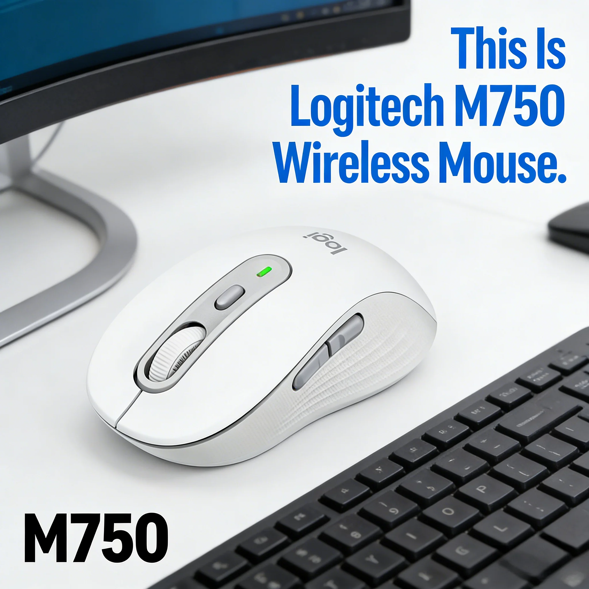

Беспроводная мышь Logitech M750 | Межплатформенный переключатель для нескольких устройств, полностью совместимый с Mac и Windows для бесшовной работы