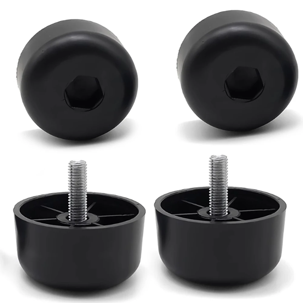 PE Plastic M8 M10 Black Adjustable Foot Pads Shock-Absorbing Anti Slip Furniture Foot Pads Tables Chairs Leg Guards Accessories