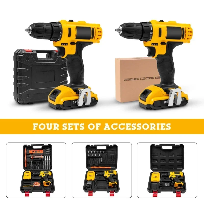 Perceuse électrique au lithium, kit de perceuse électrique, presse industrielle