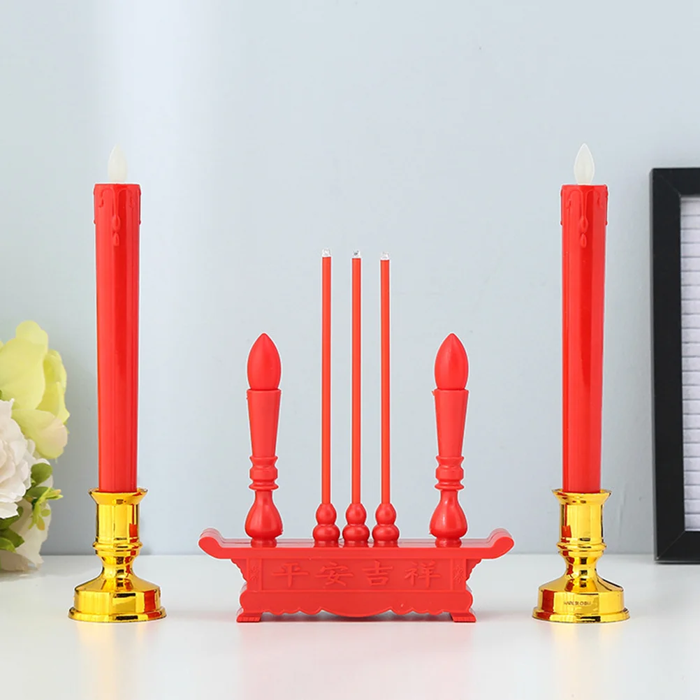 

LED Buddha Censer Vintage Style Electronic Incense Burner Safe No Flame Ceramic Tabletop Decor for Home Bedroom Yoga Sauna