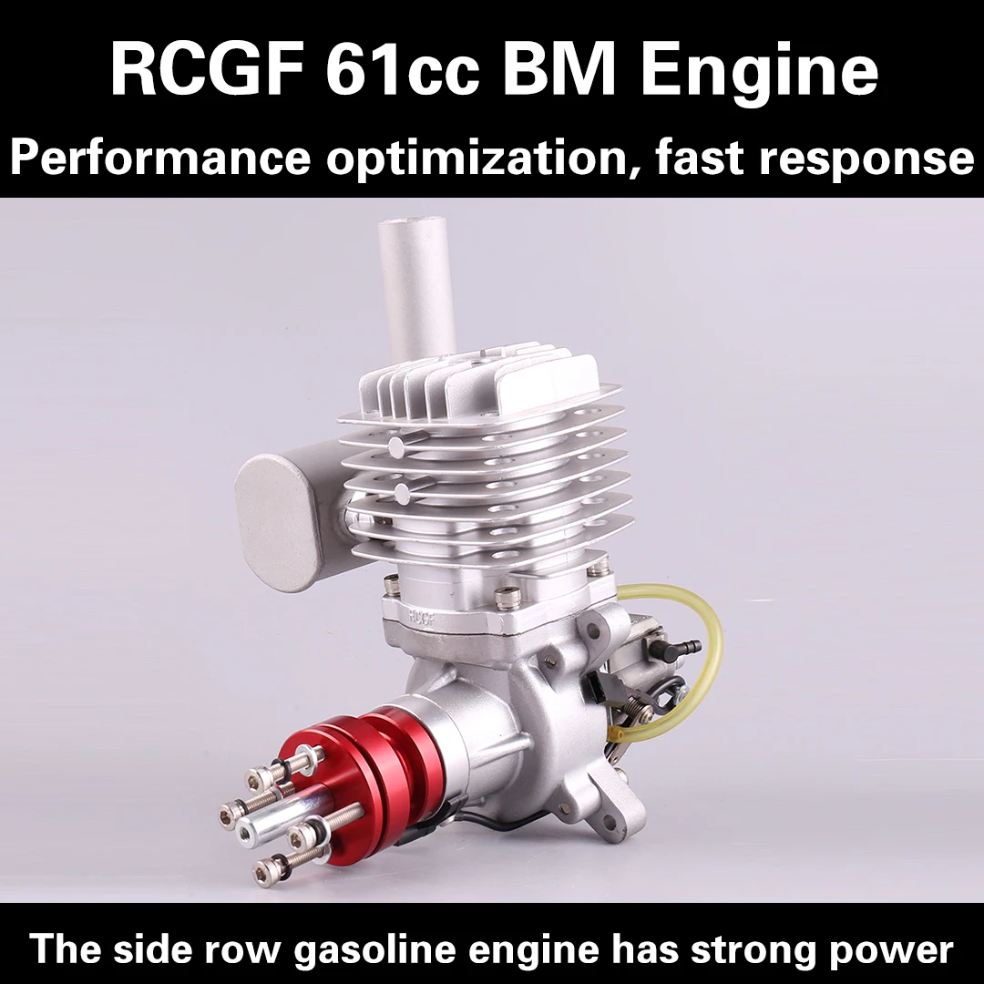 RCGF 61cc Petrol/Gasoline Engine for RC Airplane Two Strokes Single Cylinder Side Exhaust Natural Air