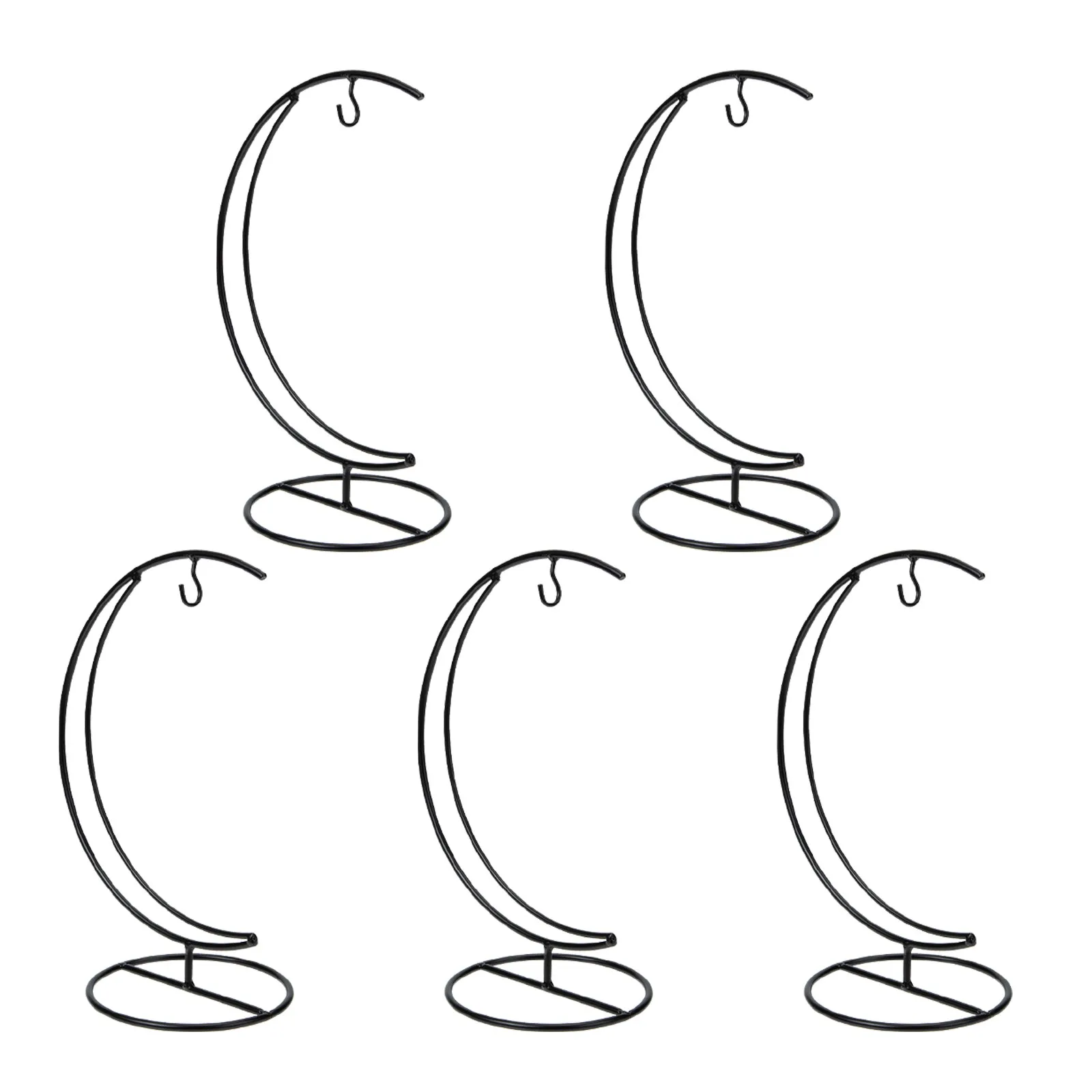 

5Pcs Iron Fruit Hanger for Bananas Grapes Heavy Duty Hanging Stand Tall Arm Design Sturdy Hook Indoor Kitchen Dining Room Use