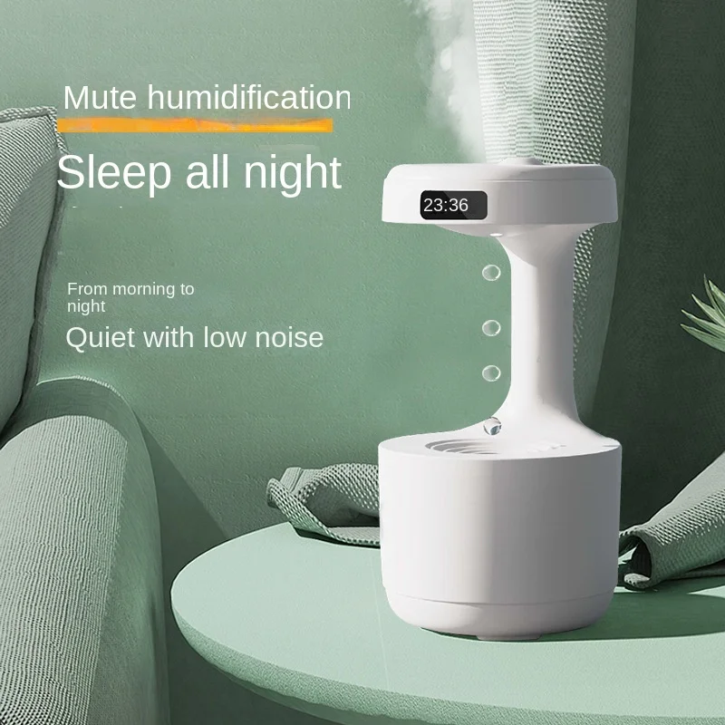 Umidificatore antigravità macchina per aromaterapia a riflusso con goccia d'acqua 800ML camera da letto per ufficio nebbia pesante nebulizzatore per uso domestico