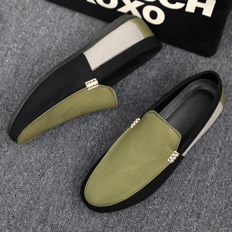 

YRZL Slip on Loafers for Men 2025 New Casual Leather Shoes Breathable Moccasins Comfortable Lightweight Walking Shoes for Men
