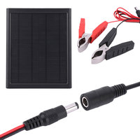 16W 6V Portable Solar Battery Maintainer Waterproof Car Solar Charger Solar Charging Panel for Car Truck Boat RV Trailer