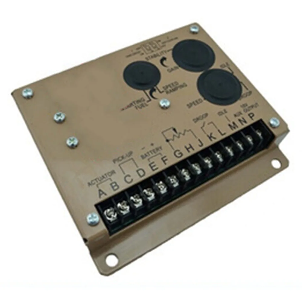 ESD5570E For Diesel Generator Governor with Metal Housing and Terminal Labels for Actuator Sensor and Battery Connections