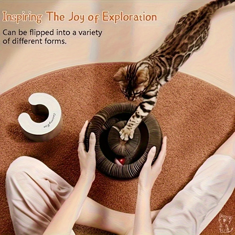 Durable Twistable Cardboard Cat Scratcher 3