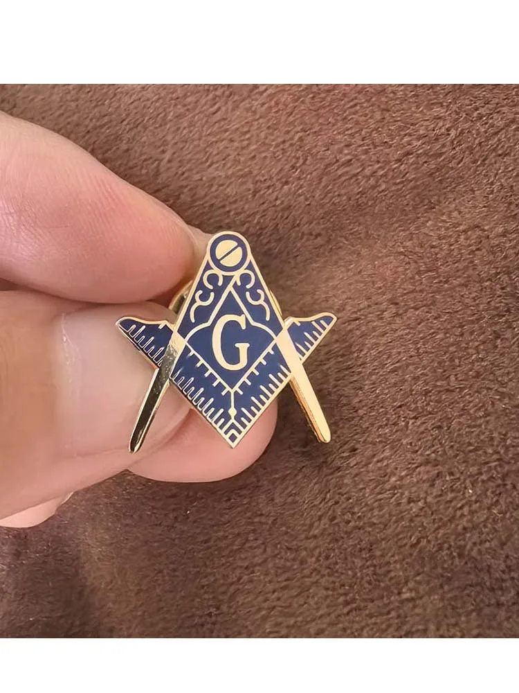 10pcs Freemason Masonic Lapel Pins Master Square Badges Freemasonry Forget Me Not Masonic WW2 Masons Euclid\'s 47th Brooches