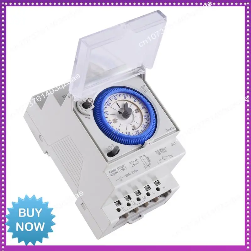 Hot Ltem Mechanical Timer Switch จับเวลาเครื่องกลสวิทช์พลาสติก SUL181D 96 ครั้งเปิด/ปิดต่อวันชุด Mechanical Timer Switc