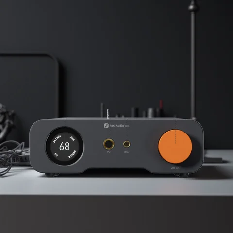 Fosi Audio ZH3 HIFI Headphone Amplifier AKM4493SEQ Desktop DAC Fully Balanced Preamp with Remote 12V Trigger Input