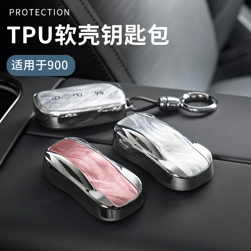 

Для Lynk & Co 900, мягкий ТПУ, умный чехол для дистанционного ключа, защитный чехол, сумка, брелок для салона автомобиля, модифицированные аксессуары