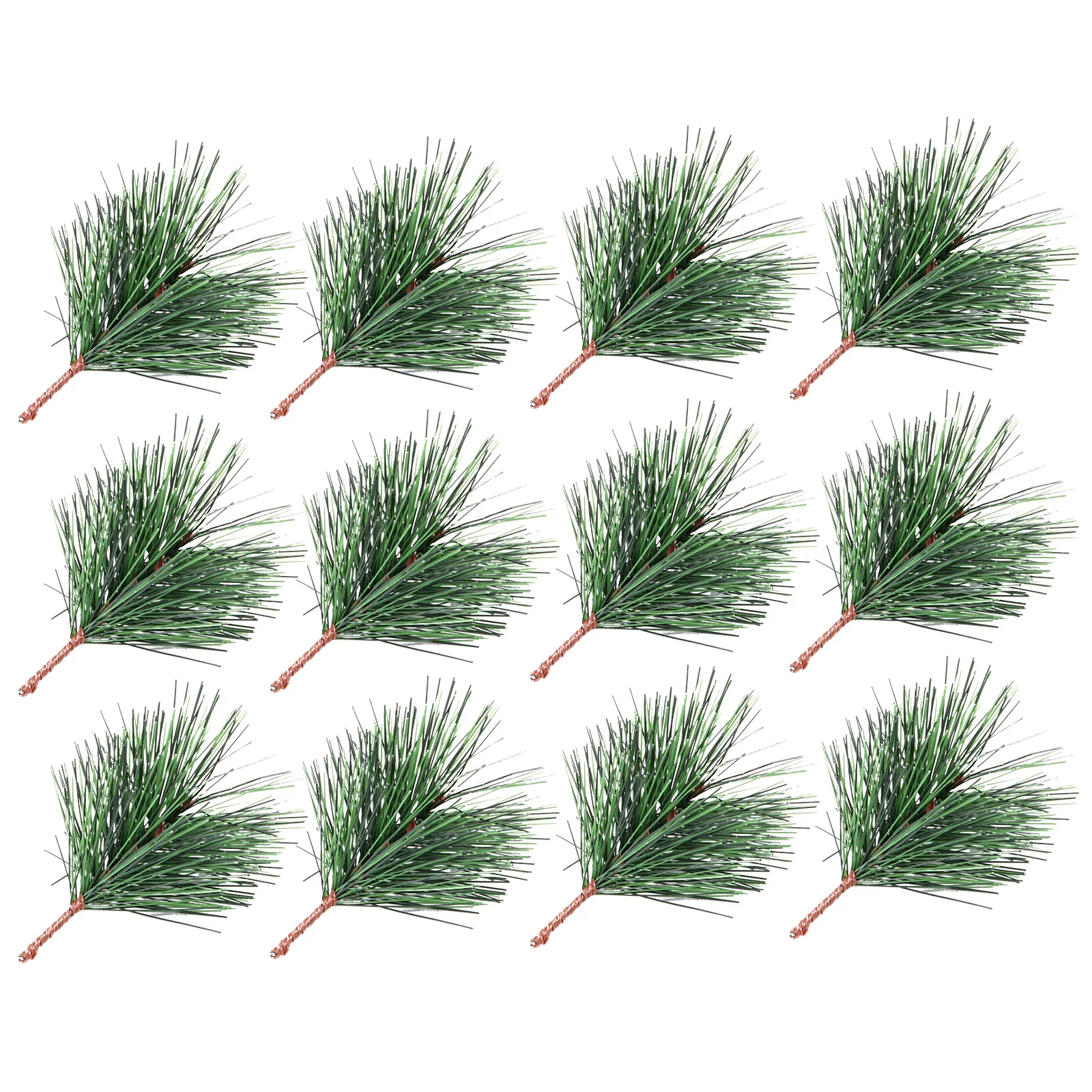 

24pcs Christmas Tree Decorations Simulation Pine Branches Holiday Crafts Home Decoration Festive Ornaments Fake Plant Xmas Picks