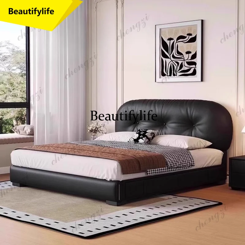 X188 Princess Reading Bed Double Storage Cheap Designer Vintage Aesthetics Bed Comfortable Fashionable Muebles Bedroom Furniture