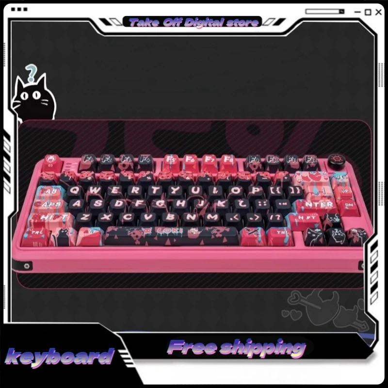 Three Mode Keyboard Personality Appearance Rgb Light Effect Mechanical Shaft Body Pbt Key Cap Suitable For Game Home Office