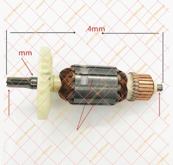 6 Teeth Rotary Hammer Armature Rotor AC 220-240V Motor Replacement Parts