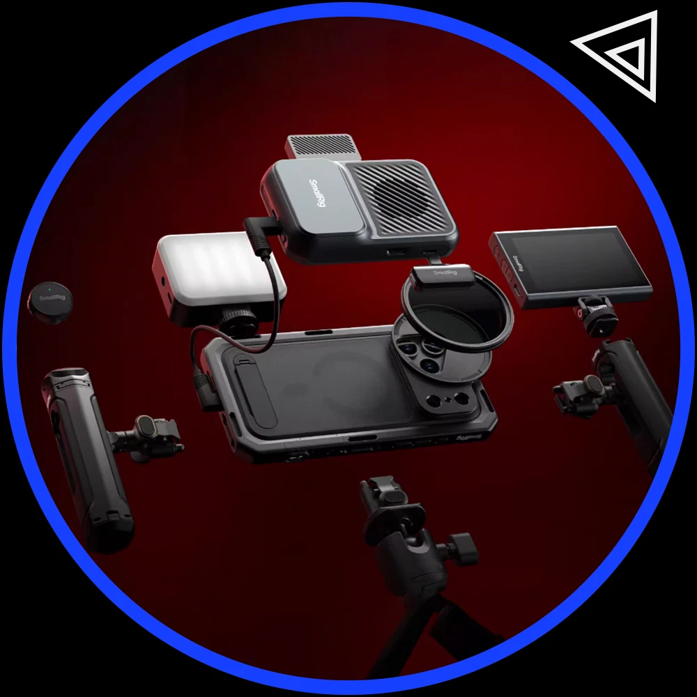 SmallRig 17 Pro Cage vidéo mobile pour iPhone 17 Pro Max/Pro édition phare objectif 17 mm et plaque arrière à monture en T pour la prise de vue vidéo