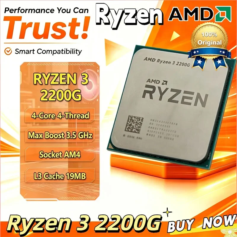 amd-ryzen-3-2200g-デスクトッププロセッサ-r3-2200g-35ghz-クアッドコア-クアッドスレッド-am4-ソケット-cpu-14nm-zen-アーキテクチャ-クーラーなし