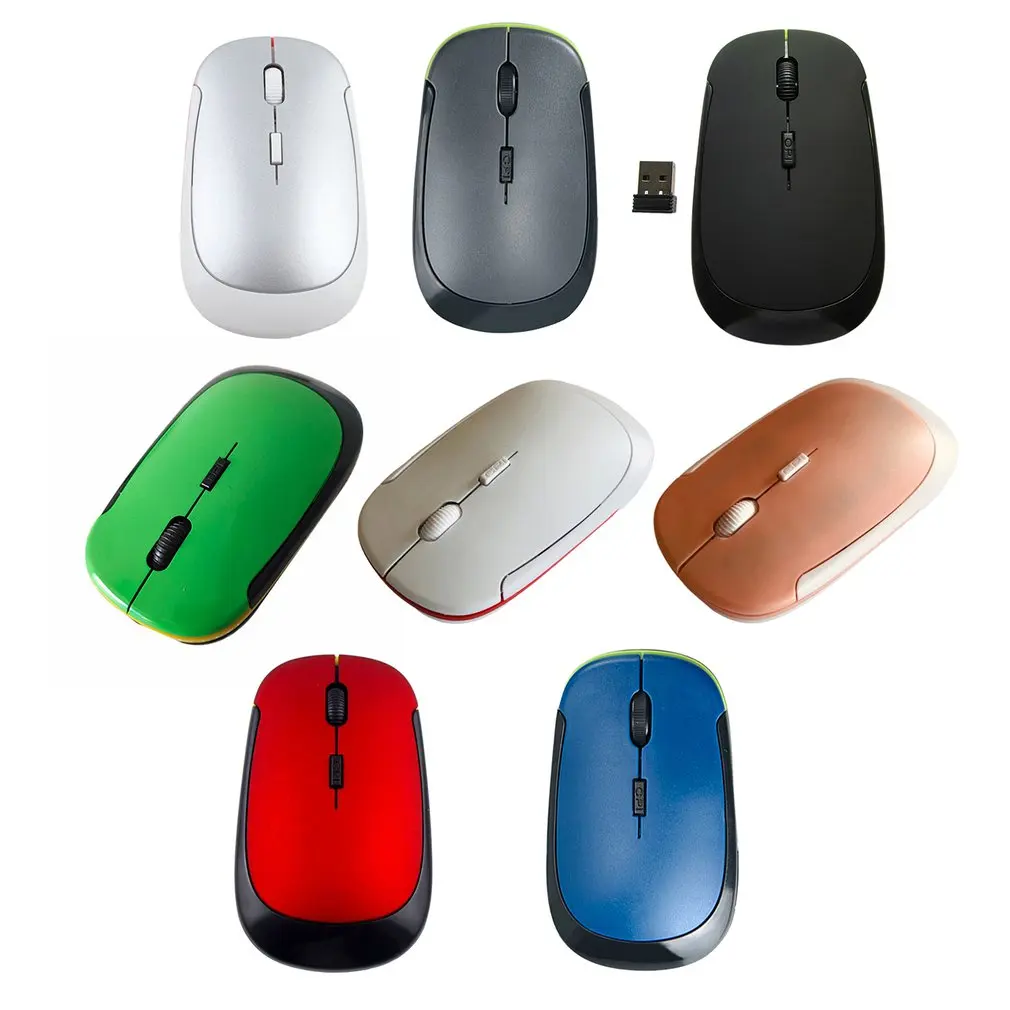 Wireless Mouse Rechargeable Ultra Thin 1200 DPI Mini Portable Mobile Silent Optical Cordless Mouse Mice For Laptop PC Computer