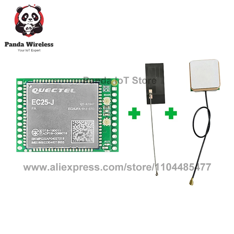 وحدة Quectel EC25-JFA EC25JFA 4G لوحة تطوير أساسية LTE CAT4 GNSS مع معالج بطاقة الرسومات النطاق العالمي GPS متوافق